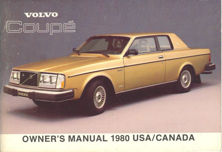 Frontside Volvo 262C Owner's Manual Year model 1980