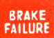 Brake failure light